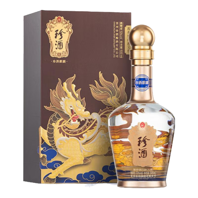 珍酒 麒麟 白酒 宴请送礼礼赠   1瓶 单瓶装