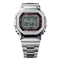 卡西欧(CASIO)手表男G-SHOCK经典小方块小银块电子表新年GMW-B5000D-1CPR