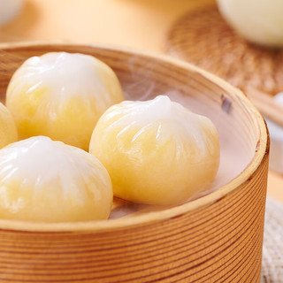  包道 鲜肉叉烧 儿童包子  奶黄水晶包200g/袋8个装