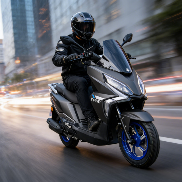 移动端、京东百亿补贴：飞鹰 UFR150 远征版 燃油踏板摩托车 升级配置 磨砂黑