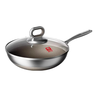 康巴赫 第七代真钛蜂窝炒锅 34cm