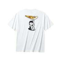 ANTA安踏x内心小孩联名丨短袖T恤男女同款2024夏季透气运动上装 象牙白-披萨饼-1 2XL(女生选购偏小一码)