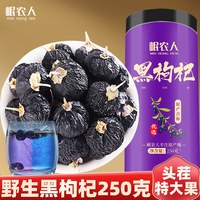 野生黑枸杞500g特级大果店宁夏黑构杞子干无硫不染色