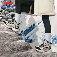 李宁（LI-NING）童鞋儿童棉鞋运动鞋男大童加绒防泼水减震回弹休闲鞋3