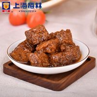 上海梅林蜜汁烤麸罐头198g*8即食下饭菜冷菜四喜烤夫面筋速食品