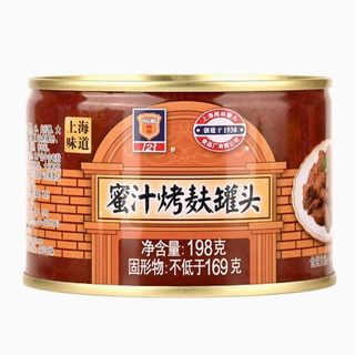 上海梅林蜜汁烤麸罐头198g*8即食下饭菜冷菜四喜烤夫面筋速食品