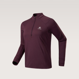 凯乐石 FUGA凯乐石跑山功能长袖T恤女款户外运动登山徒步越野防晒抑菌速干衣 朱砂色