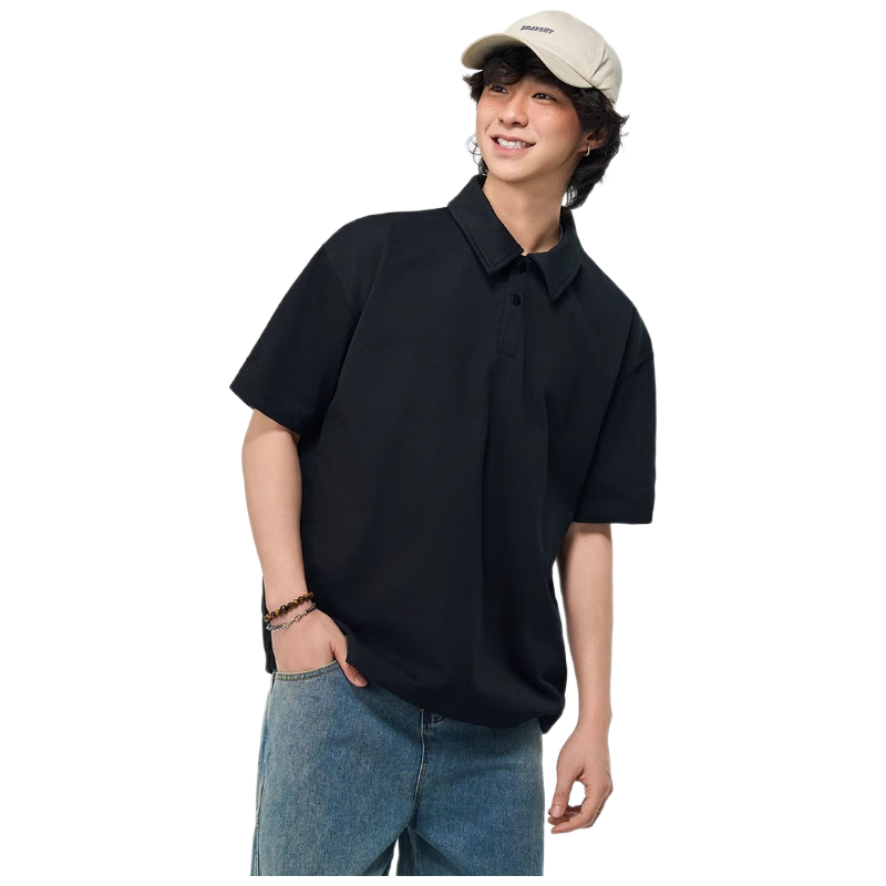 izzue/伊苏 纯棉 男士Polo衫  藏青色 常规 L
