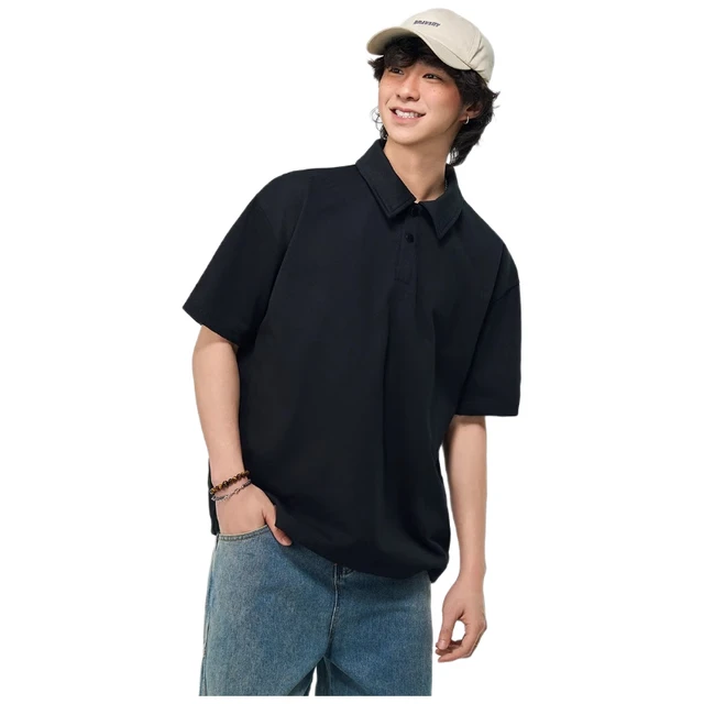  izzue/伊苏 纯棉 男士Polo衫  藏青色 常规 L