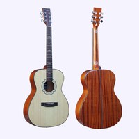 马丁密思36寸全单板民遥吉他41寸专业演奏加振电箱全实木乐器 MS736-40寸OM桶全单（云杉桃花心）