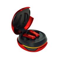 青橙微熟B5真无线蓝牙耳机 半入耳主动降噪游戏低延时长续航运动音乐苹果华为手机通用 红色 B5红色