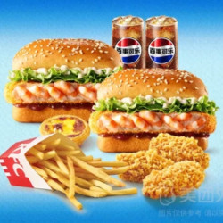 肯德基 七虾堡双人餐 7件套