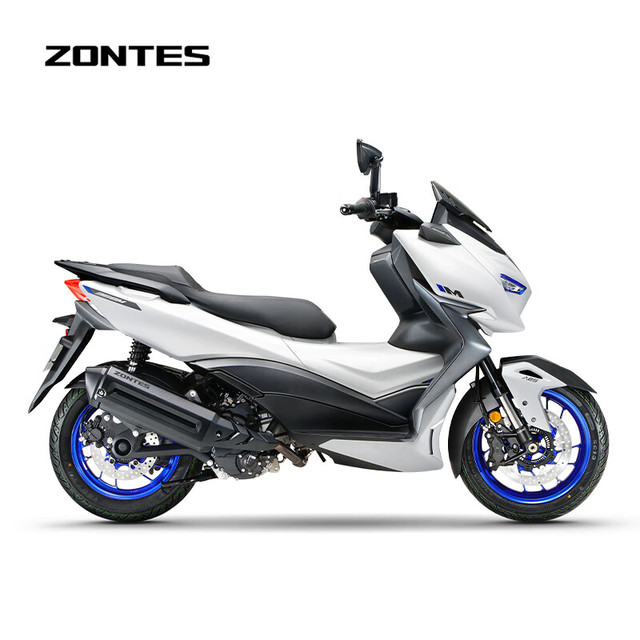 升仕 2026新款升仕368M电子油门版踏板车国四单缸水冷368cc 银蓝