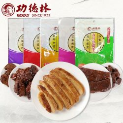 godly 上海功德林素食4袋组合素鸡素鸭豆干素火腿可选佛家素食豆制品