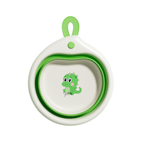 YeeHoO 英氏 新生儿折叠洗脸盆 兔兔橙