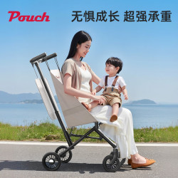 Pouch 遛娃神器轻便伞车四轮推车婴儿可登机折叠旅行外出口袋推车