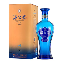 洋河 蓝色经典 海之蓝52度520ml*6瓶 整箱装 绵柔浓香型白酒年货送礼