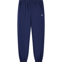 361°儿童裤子2023夏季男女童3-12岁轻薄运动裤梭织长裤 藏青 170