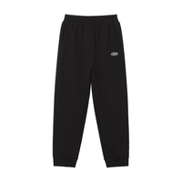 探路者 儿童裤子男女中大童装春秋季款透气休闲运动长卫裤 黑色