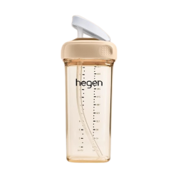 hegen 海格恩 吸管杯 PPSU材质 大麦金色 330ml 儿童学饮杯