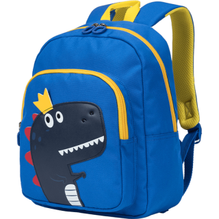 卡拉羊 卡通幼儿园小中大班防泼水儿童书包 霸王龙