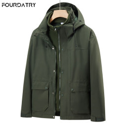 FOURDATRY 三合一可拆卸防风户外登山服男