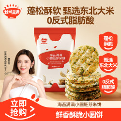 秋田满满 海苔肉松圆胚芽米饼43g