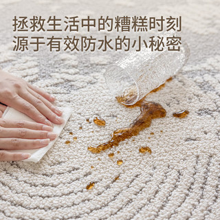 大江地毯客厅简约免洗易打理防水防滑地毯卧室大面积地毯 弦波 160x240cm