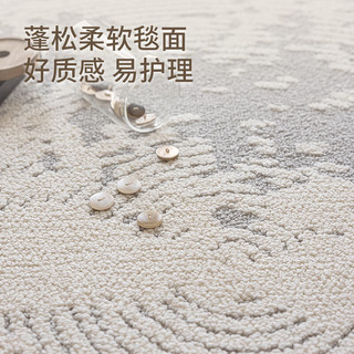 大江地毯客厅简约免洗易打理防水防滑地毯卧室大面积地毯 弦波 160x240cm