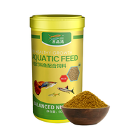 吉品鸿 小型鱼食60克观赏鱼饲料热带红绿灯科斗鱼通用养鱼粮缓沉小粒