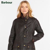 Barbour Beadnell女士纯棉修身格纹里油蜡夹克 铁锈色 -xx68 L (12) 体重约110-120斤-修身版型