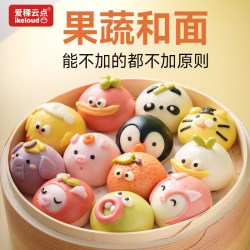 爱稞云点 爱稞宝宝卡通奶黄小馒头儿童营养早餐半成品包子