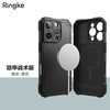 RingKe手机壳适用于苹果iPhone16Pro全包防摔保护套magsafe军事机甲风纯色磨砂外壳韩国 磁吸 黑色【铠甲战术版】 16Pro 6.3寸