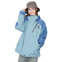 骆驼（CAMEL）户外三合一冲锋衣男女防风外套登山服