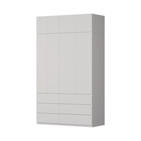 金经金属钢制衣柜主卧室家用出租房铁艺落地柜环保铁皮衣橱1.4米六抽+顶柜 六抽组合衣柜顶柜140×60×240