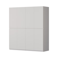 金经金属钢制衣柜主卧室家用出租房铁艺落地柜环保铁皮衣橱1.8米 八门组合衣柜180×60×200