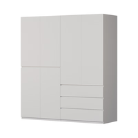 金经金属钢制衣柜主卧室家用出租房铁艺落地柜环保铁皮衣橱1.8米三抽 三抽组合衣柜180×60×200