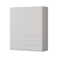 金经金属钢制衣柜主卧室家用出租房铁艺落地柜环保铁皮衣橱1.7米三抽 三抽组合衣柜170×60×200