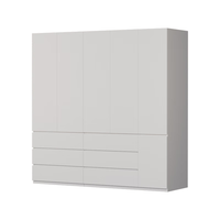 金经金属钢制衣柜主卧室家用出租房铁艺落地柜环保铁皮衣橱2.0米六抽 六抽组合衣柜200×60×200