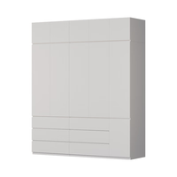 金经金属钢制衣柜主卧室家用出租房铁艺落地柜环保铁皮衣橱2.0米六抽+顶柜 六抽组合衣柜顶柜200×60×240