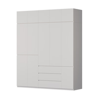 金经金属钢制衣柜主卧室家用出租房铁艺落地柜环保铁皮衣橱2.0米三抽+顶柜 三抽组合衣柜顶柜200×60×240