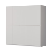 金经金属钢制衣柜主卧室家用出租房铁艺落地柜环保铁皮衣橱2.0米 十门组合衣柜200×60×200