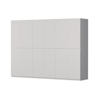 金经金属钢制衣柜主卧室家用出租房铁艺落地柜环保铁皮衣橱2.7米 六门组合衣柜270×60×200