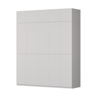 金经金属钢制衣柜主卧室家用出租房铁艺落地柜环保铁皮衣橱2.0米+顶柜 十门组合衣柜顶柜200×60×240