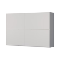 金经金属钢制衣柜主卧室家用出租房铁艺落地柜环保铁皮衣橱3.0米 十四门组合衣柜300×60×200