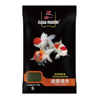 统一 金鱼饲料 鱼食105g 健康扬色 不浑水 鱼粮 观赏鱼饲料