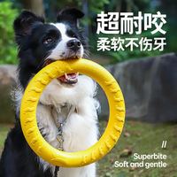 汤琪 狗狗互动玩具大型犬圆环边牧发声磨牙耐咬解闷神器宠物训练弹力球 互动拉力环大号