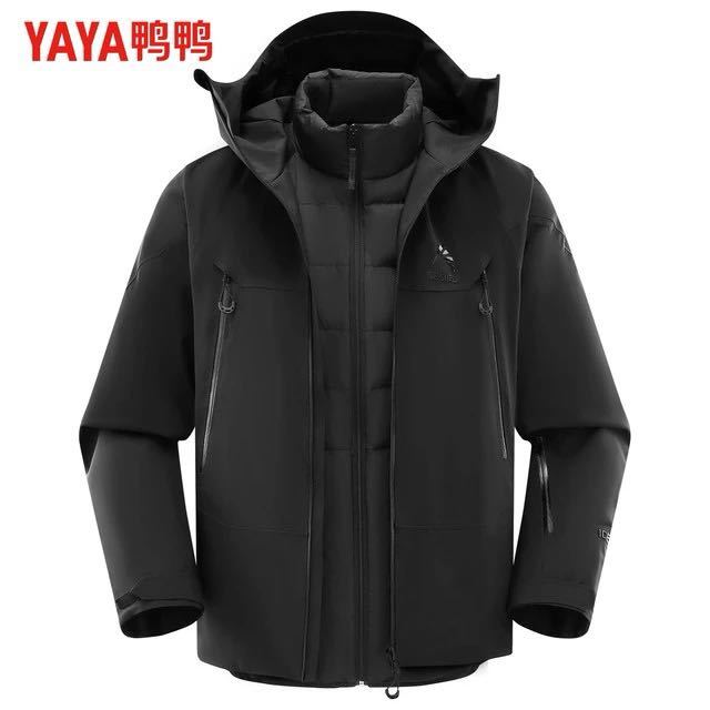鸭鸭羽绒服 冰壳3.0 六防三合一冲锋衣羽绒服（含90绒羽绒内胆）