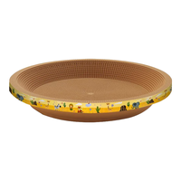 赞宠 猫抓盆圆形特大号(送猫薄荷) 猫抓板不掉屑猫爪窝宠物玩具瓦楞纸