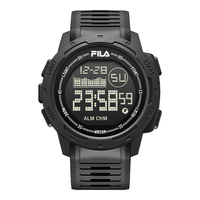 斐乐(FILA)手表多功能电子手表青少年户外运动表时尚撞色男表女表6561 6561-005F【黑色】